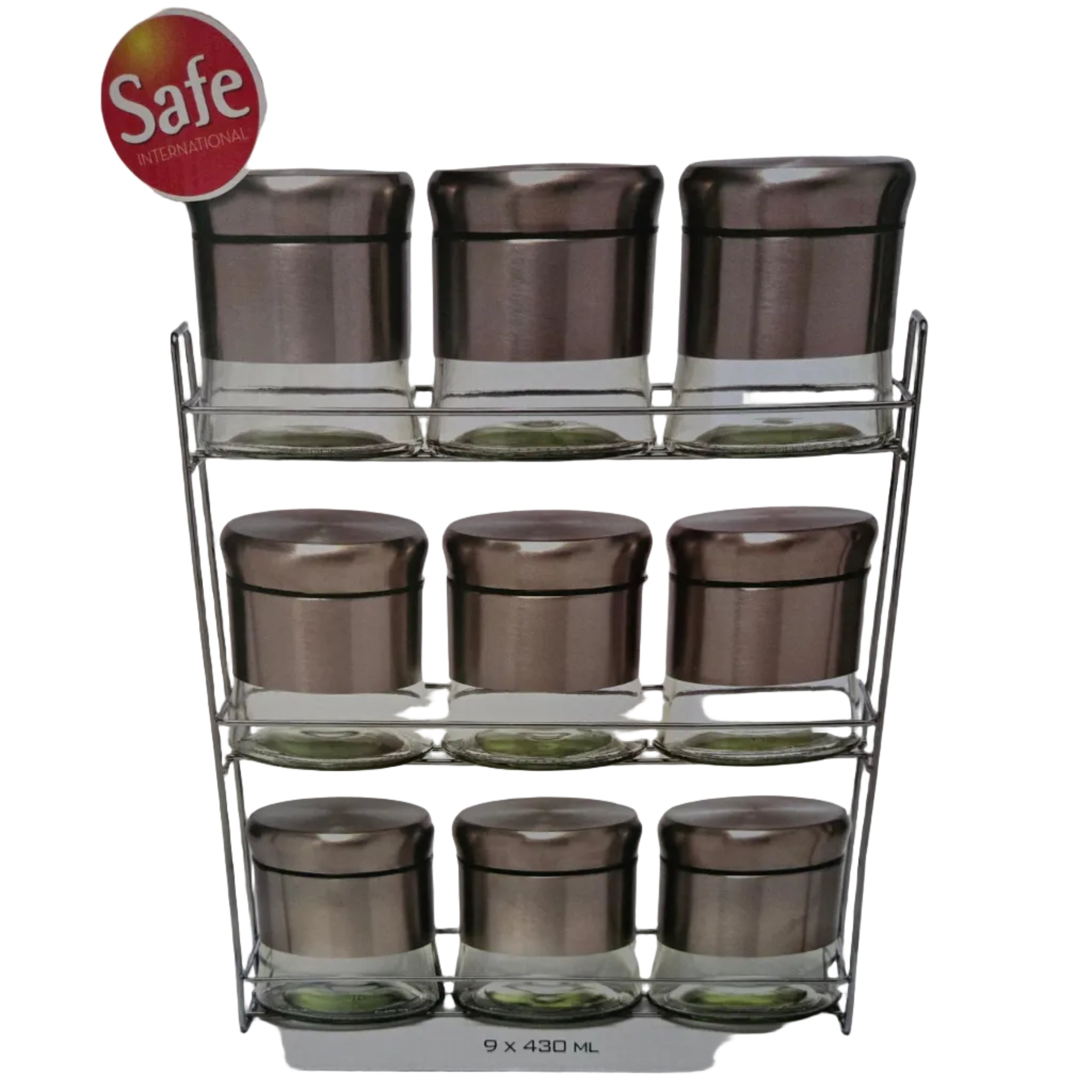 9 bocaux en verres safe