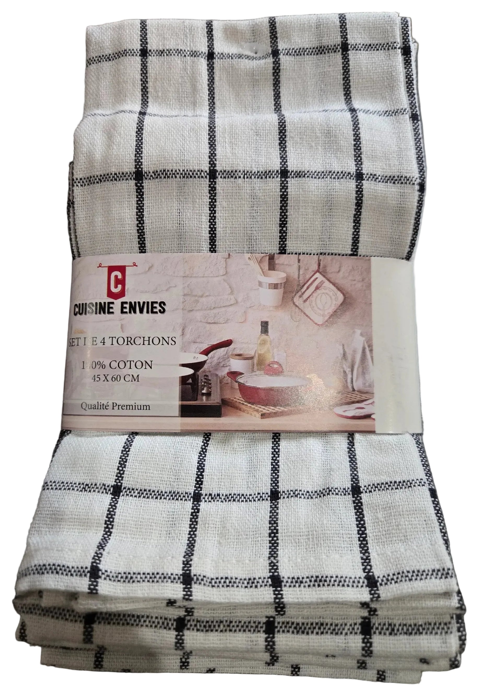 SET DE 4 TORCHONS