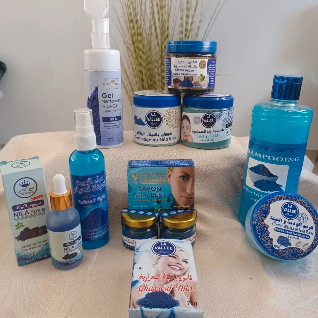 lot de gamme de produits au nila naturels